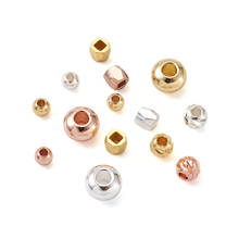 360pcs/box Mixed Color Brass Spacer Beads Rondelle/Flat Round/Column Shape Loose Beads For DIY Bracelet Necklace Jewelry Making 2024 - buy cheap