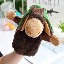 Marionetas de mano de felpa de oveja, gorro verde, venta al por mayor, muñeco de juguete para niños, regalo, envío gratis 2024 - compra barato