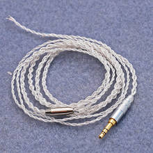 DIY кабель для наушников посеребренный провод 2024 - купить недорого