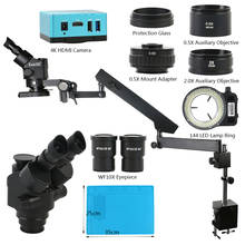 UHD 4K SONY IMX334 HDMI Video Camera 3.5X - 90X Articulating Arm Pillar Clamp Zoom Simul Focal Industrial Trinocular Microscope 2024 - buy cheap