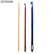 ZOTOONE 2.75/4MM Crochet Hooks Knitting Sewing Needle Handmade DIY Aluminium Weaving Tool with Hole for Sweater Shawl Scarf H 2024 - buy cheap