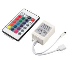 Caja de control remoto IR para tira de luz LED SMD 5050 3528 RGB, 12V, 24 teclas, 1 Juego 2024 - compra barato