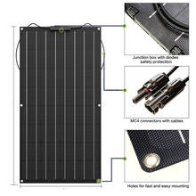 ETFE 100w flexible Solar Panel Solar Module Cells for Home Boat Caravan Solar Charger 2024 - buy cheap