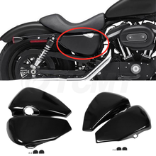 Motorcycle Left Right Battery Cover For Harley Sportster XL883 XL1200 Iron 1200 883 2004-2013 2014-2021 2024 - buy cheap