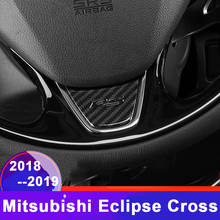 Car Steering Wheel Cover Trim Sequins Sticker Interior Moulding For Mitsubishi Eclipse Cross 2018 2019 Accessories ABS Chrome 2024 - buy cheap
