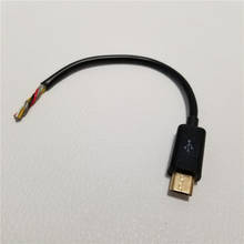 Micro USB Male Single Head to 4 Coppter Core DIY Cable Data Extension Power Wire for Android Phone 25cm 2024 - buy cheap