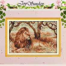 The African Lion Patterns Counted Cross Stitch 11CT 14CT Cross Stitch Sets Animals Cross Stitch Kits Embroidery Needlework 2024 - buy cheap