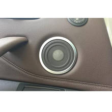 Altavoz de puerta cromado ABS de 4 piezas, caja de sonido de Audio, anillo de decoración, cubierta embellecedora para BMW Serie 2 F45 F46 218i 2015-2019, accesorios para coche 2024 - compra barato