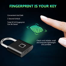 USB Rechargeable Lock Anti-Theft Security Keyless Smart Fingerprint Lock Fingerprint Padlock for Door Luggage Case Bag 2024 - buy cheap