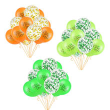 15pcs Green Confetti Balloons Happy St Patricks Day Decoration Clovers Latex Balloons Irish Shamrock Party Supplies 2024 - buy cheap