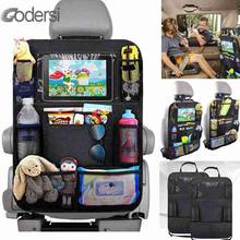 Car Back Seat Organizer Storage Car Backseat Cover Protector with Screen Tablet Holder Kick Mats with Pocket for Toys 1pc 2024 - buy cheap