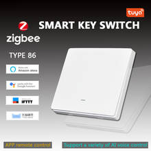 Tuya Zigbee 3.0 Smart Curtain Switch EU Button Switches 100-240V Voice Control Smart Switch Work With Alexa / Google Home 2024 - buy cheap