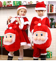 Рождественский костюм, Детский Рождественский карнавальный костюм, Детский Рождественский костюм для мальчиков и девочек, красная зимняя форма 2024 - купить недорого