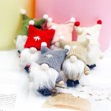 5 pçs natal feriado diy decoração de lã bonito gnome boneca de natal pingente criativo árvore de natal decoração crianças presentes 2024 - compre barato