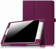 Складной защитный чехол с текстурой личи для Samsung Galaxy Tab A 9,7 дюйма, T550, T555, SM, T550, откидная подставка, кожаный смарт-чехол 2024 - купить недорого