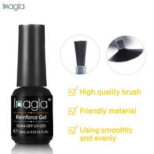 Inagla 10ML Metallic Base Top Coat Metallic Reinforce Gel Polish Soak off UV LED Nail Gel Polish Lacquer Varnish Manicure Salon 2024 - buy cheap