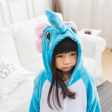 Chico Animal elefante Cosplay Kigurumi Onesies niño dibujos animados Anime azul mameluco de puntada traje niña niño Animal Pijamas 2024 - compra barato
