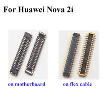 Conector fpc para huawei, 2 peças, nova 2i, 2 i, tela lcd em cabo flexível, placa-mãe para huawei nova2i 2024 - compre barato