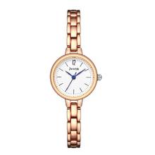 Reloj de pulsera de acero inoxidable para mujer, accesorio de lujo, informal, sencillo y pequeño, color dorado y rosa 2024 - compra barato