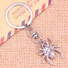 New Fashion Keychain 28*25 mm spider arachnic Pendants DIY Men Jewelry Car Key Chain Ring Holder Souvenir For Gift 2024 - buy cheap