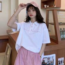 NiceMix Summer Polo Shirt Women New Casual Short Sleeve Slim Polos Mujer Shirts Tops Plus Size Female Cotton Polo Shirt new 2024 - buy cheap