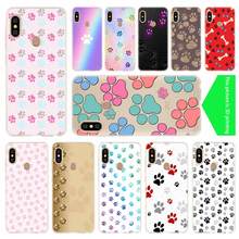 Funda de silicona suave con estampado de pata de perro para Xiaomi Redmi Note 10, 9, 8, 7, 6, 5 Pro Max, 10S, 9T, 8T, 9S 2024 - compra barato