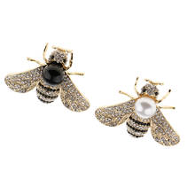 Cute Honey Bee Wasp Rhinestone Brooch Bohemian Bug Pin  Costume Corsage 2024 - buy cheap