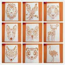 A4 29 * 21cm Animal DIY Stencils Wall Painting Scrapbook Coloring Embossing Album Decorative Paper Card Template dies scrapbook 2024 - buy cheap