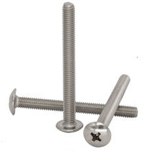 M6*30 M6x30 M6*35 M6x35 M6*40 M6x40 M6*45 M6x45 304 316 Stainless Steel Phillips Cross Recessed Round Truss Mushroom Head Screw 2024 - buy cheap