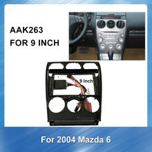 Kit de dvd de Audio para coche 2 din, panel de montaje embellecedor, marco de Fascia para Mazda 6 2004, Radio de coche, dvd, Panel de marco de instalación 2024 - compra barato