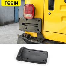 TESIN-soporte de placa de matrícula, accesorio de plástico negro para Jeep Wrangler TJ 1997-2006 ABS 2024 - compra barato