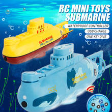 Create Toys 3311 6CH Speed Radio Remote Control Submarine Electric Mini RC Submarine Kids Children Toy 2024 - buy cheap