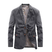 Mcikkny Men's Autumn Casual Denim Jackets Fashion Vintage Outwear Coats Male Windbreak Clothing 2024 - buy cheap