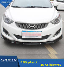 For Hyundai Elantra Body kit spoiler 2012-2015 For Elantra EC ABS Rear lip rear spoiler front Bumper Diffuser Bumpers Protector 2024 - buy cheap
