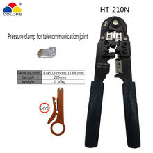 Network wire line crimper clamp hand tools pliers RJ45 RJ11 ethernet  tester cable test family package HT-210N 2024 - buy cheap