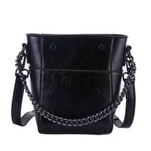 New hot Fashion Simple Bucket Bag Chain Shoulder Bags Women's Handbags PU Leather Classic Crossbody bag Travel Messenger Bags. 2024 - buy cheap