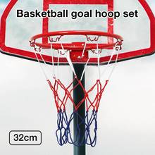 Aro de baloncesto colgante montado en la pared, llanta de red deportiva para interiores y exteriores, 32CM 2024 - compra barato