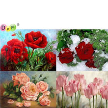 Dpf 5d redondo/quadrado completo pintura diamante ponto cruz flor artesanato diamante bordado mosaico kits de costura decoração da sua casa 2024 - compre barato