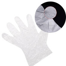 100pcs Plastic Thin Disposable Gloves Kitchen Food Service Glove Transparent 2024 - buy cheap