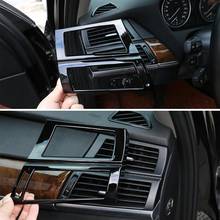Embellecedor de marco de ventilación para coche BMW, accesorios de plástico ABS, color negro brillante para Interior, salida de aire acondicionado, para BMW X5 E70 X6 E71 2008-2013 2024 - compra barato