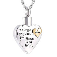 Memorial Mom Dad Pets Cremation Urn Pendant Necklace Love Heart Stainless Steel Necklaces For Women Men Keepsake Jewelry 2024 - buy cheap