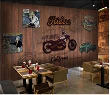 Personalizado mural 3d foto papel de parede cafe bar retro motocicleta trabalho feito com ferramentas decoração da sua casa 3d murais para paredes 3 d sala estar 2024 - compre barato