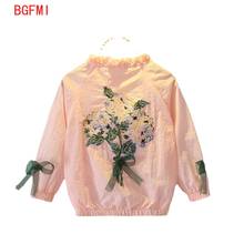 Teen Girl Jackets Girls Outerwear Coats Fashion Floral 2020 Fall Spring Print Zipper Jacket Casual Outerwear New 2-12 Years Old 2024 - buy cheap