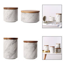 Estilo nórdico marmoring selado jar design criativo frasco de armazenamento de alimentos para chá 2024 - compre barato