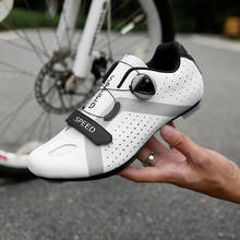 Tênis profissional para ciclismo, sapatos de sola de nylon respirável para bicicleta, calçado para ciclismo plus size 36-46 2024 - compre barato