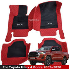 Carpets For Toyota Hilux 4 Doors 2009 2010 2011 2012 2013 2014 2015 2016 2017 2018 2019 2020 Custom Car Floor Mats Auto 2024 - buy cheap