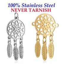 5pcs/lot Dream Catcher Charm Pendant Wholesale 100% Stainless Steel DIY Jewelry Finding Pendant Never Tarnish DIY Jewelry Charms 2024 - buy cheap