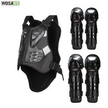 Wosawe-protetor de joelhos para motocicletas, cotoveleiras, suporte traseiro, equipamento de proteção para motocicletas, motocross, proteção de corrida off-road 2024 - compre barato