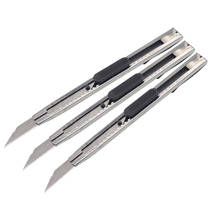 3 pcs stainless steel art knife small portable office supplies paper cutter student stationery hand tool 2024 - buy cheap