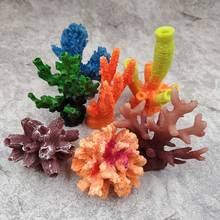 Resina tanque de peixes paisagem aquário decoração coral artificial bonito colorido coral peixes ornamento aquático 1 pçs 2024 - compre barato